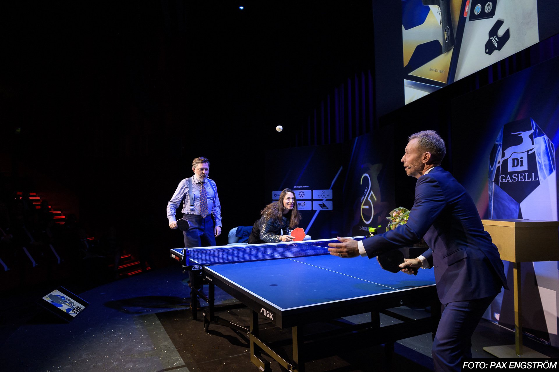 Live pingis under Gasellfesten i Stockholm