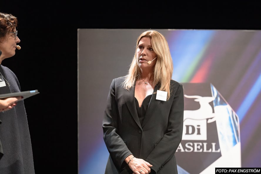 Alessandra Gasparetti på scen under Gasellfesten