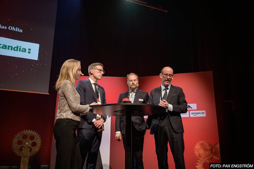 Patrik Söderlund, Client Executive på Serafim Finans, pratar om hur vi kan stötta tillväxtföretag på scenen under Gasellfesten i Malmö
