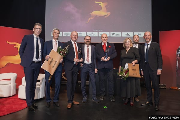 Gasellvinnarna i Malmö tillsammans med Di Gasells partners