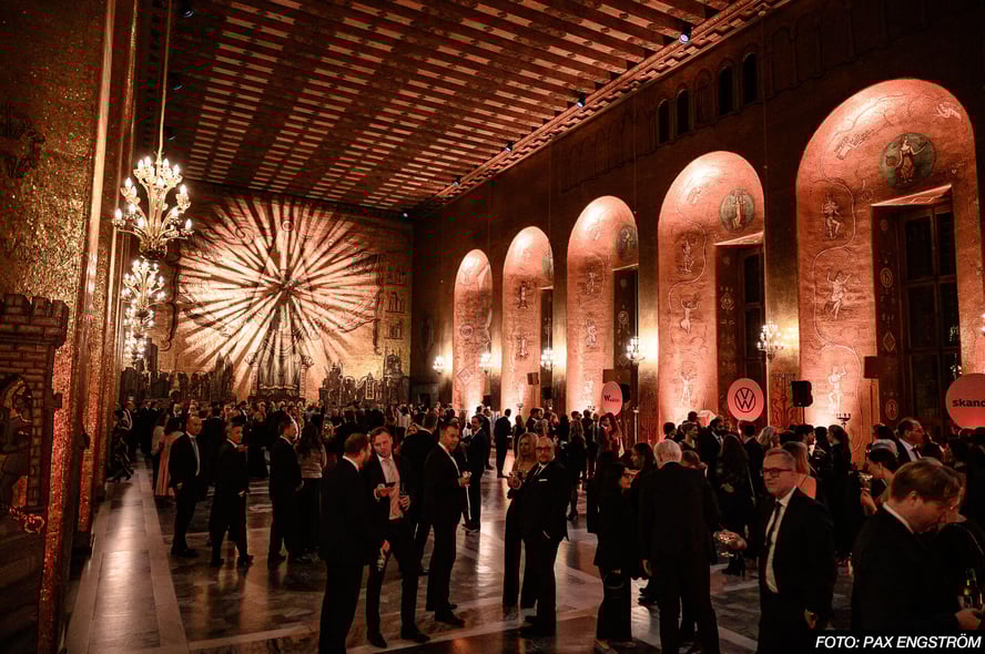 Mingel under Gasellgalan i Gyllene salen